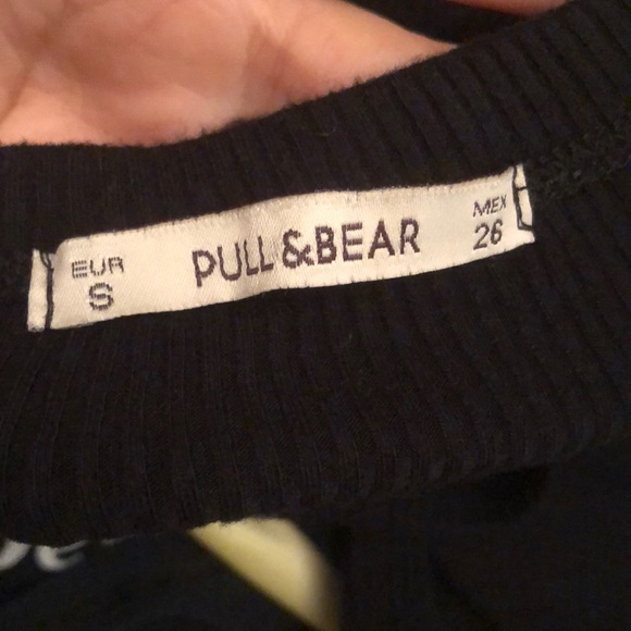 Pull & Bear Ribbed Black Bodysuit - Picture 8 of 9
